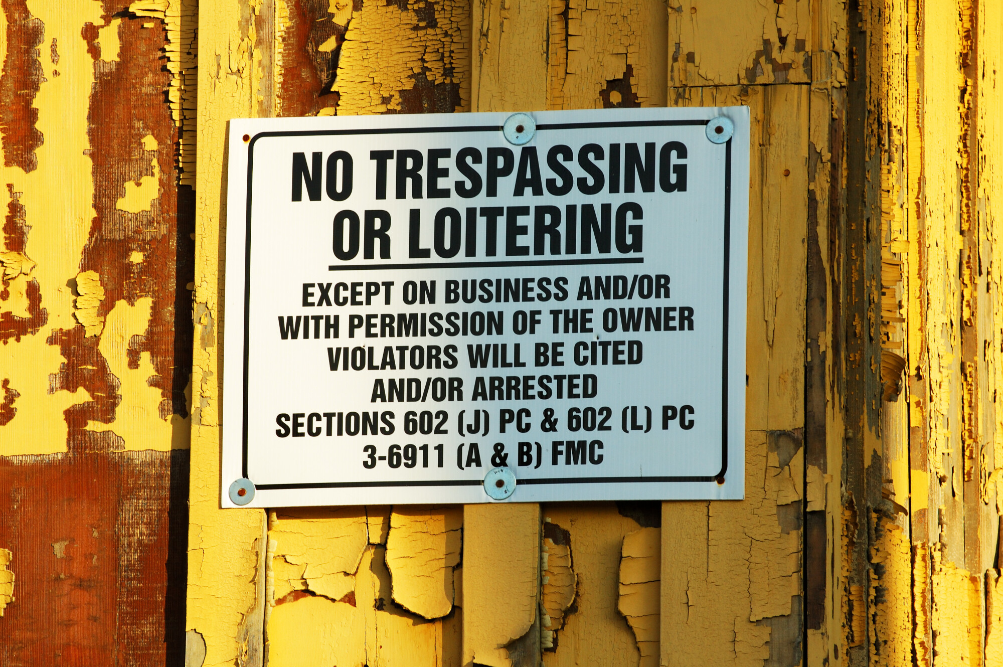 No Trespassing Sign